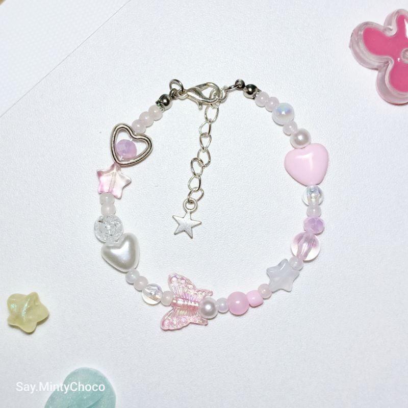 พร้อมส่ง ⋆ ˚｡⋆୨୧˚ สร้อยข้อมือ ˚୨୧⋆｡˚ ⋆ เจ้าหญิง 💖 | สร้อยข้อมือลูกปัด กำไลข้อมือ 💗