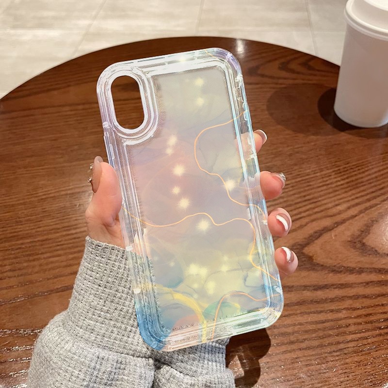 หุ้นไทย COD เคสโทรศัพท์ใสกันกระแทก for iPhone 11 13 12 14 15 16 XR 6 6S 7 8 Plus X XS Max SE เคสทาสีคุณภาพสูง