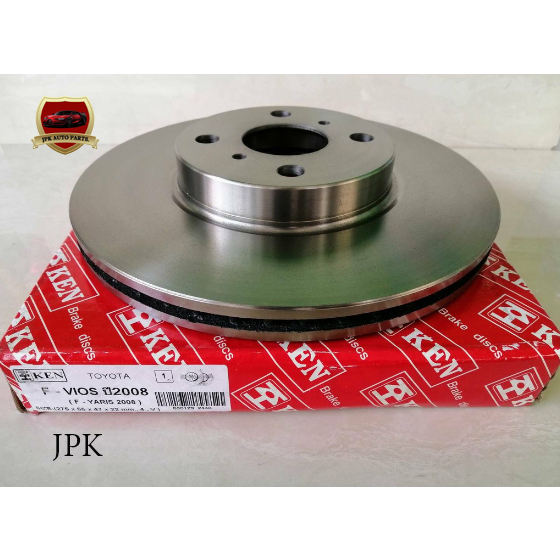 จานดิสเบรคหน้า TOYOTA VIOS,ยาริส,ปี2008,1NZ-FE ราคาอันละ840บาท