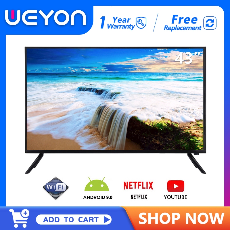 WEYON สมาร์ททีวีขนาด 43 นิ้ว 43 inch Smart TV Wifi Netflix Youtube  USB