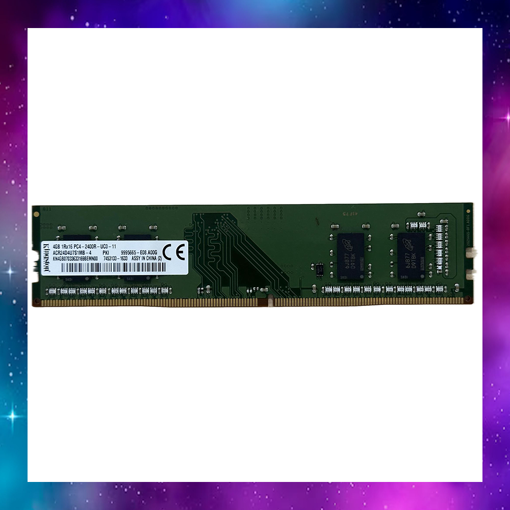 4GB (4GBx1) DDR4 BUS2400 RAM PC (แรมพีซี) KINGSTON ใช้งานปกติ