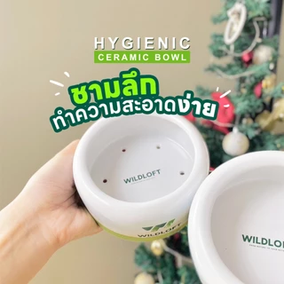 ชามอาหารสัตว์เล็ก Wildloft Hygienic Ceramic Bowl | ทำความสะอาดง่าย | ปลอดภัยต่อสัตว์เลี้ยง