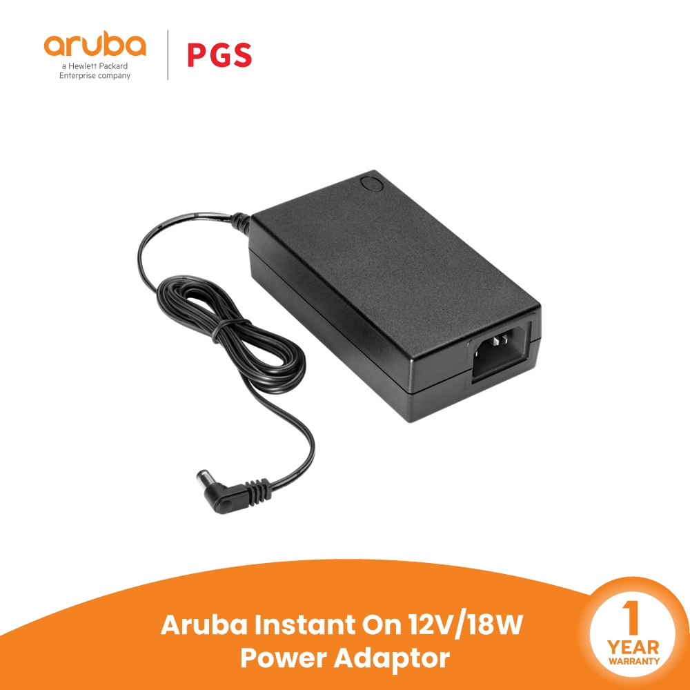 Aruba Instant On 12V/18W Power Adaptor RW อะแดปเตอร์สำหรับรุ่น AP11, AP12, AP15, AP22, AP25