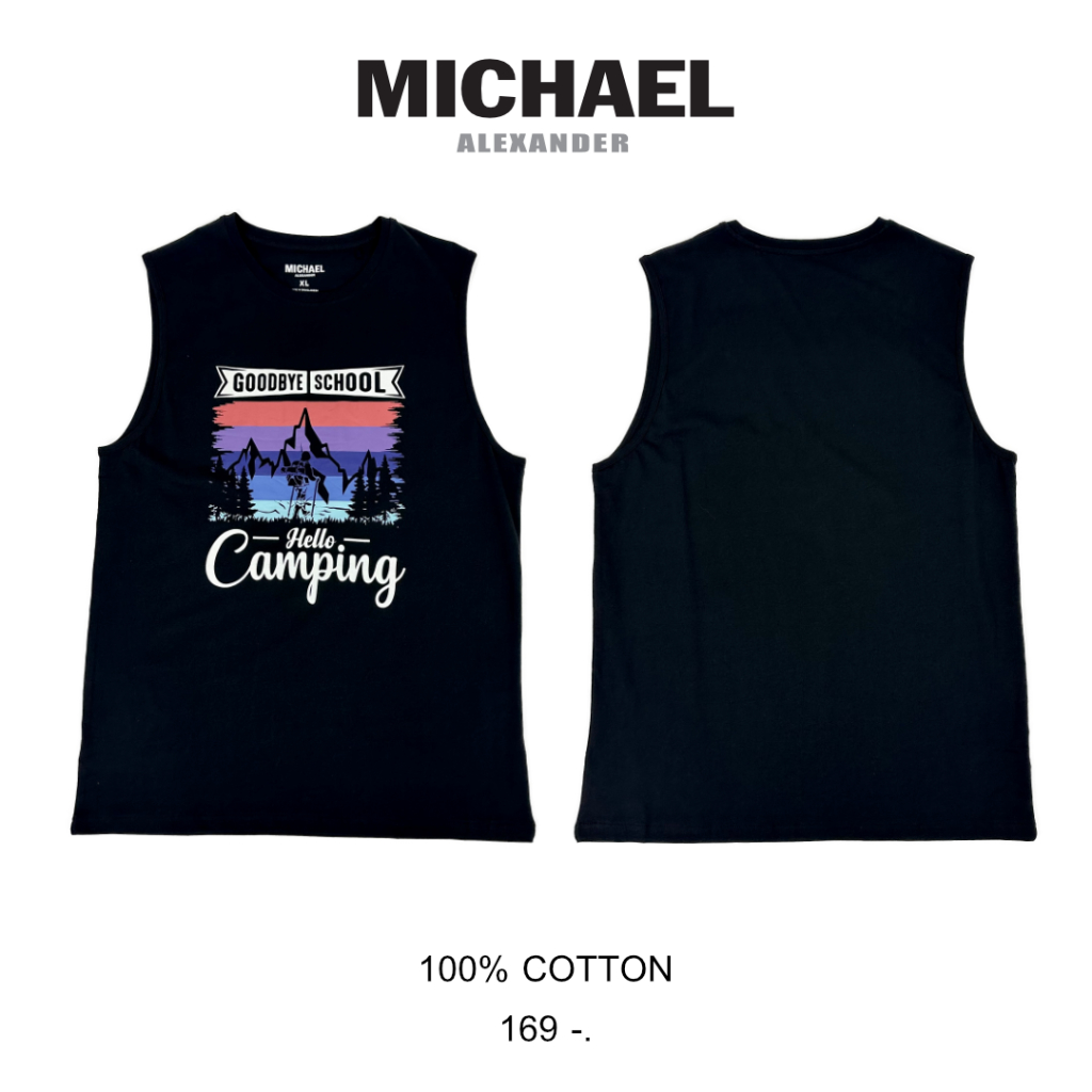 Discount Outlet เสื้อแขนกุดผู้ชาย ลายสวย ทรงดี หลายสี หลายไซส์