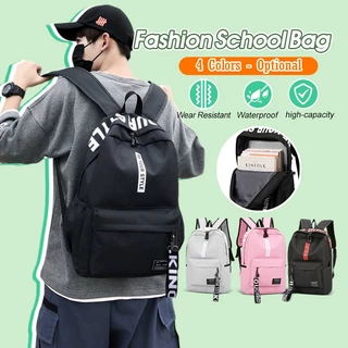 พร้อมส่ง กระเป๋าเป้สะพายหลัง backpack 20L กระเป๋านักเรียน มัธยมต้น/มัธยมปลาย เป้เดินทาง ลำลอง ใส่ได้แล็ปท็อป 14นิ้ว 4สี