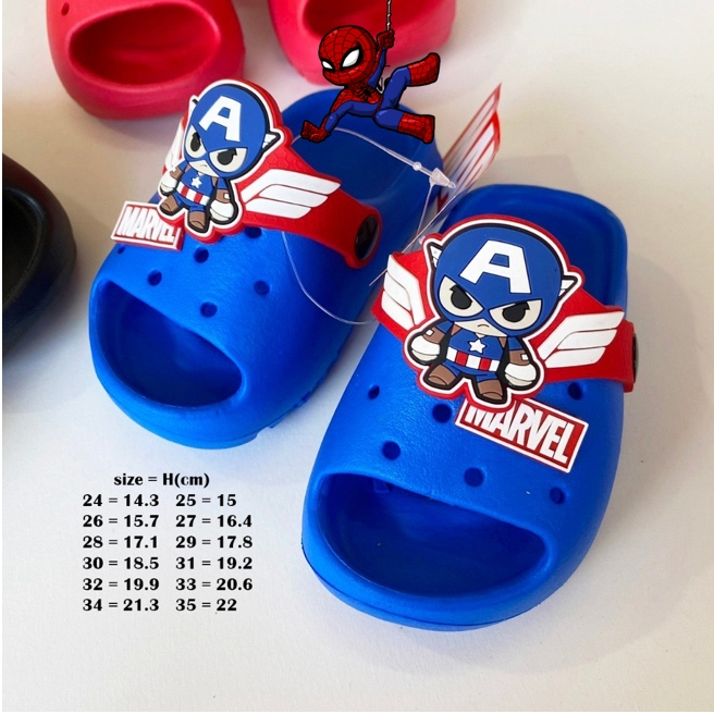 รองเท้าแตะ  ด็กชาย เด็กมาเวล (⚡⚡ลดราคาพิเศษ 159 บาท ขายดี⚡⚡) สินค้าพร้อมส่งจัดส่งทุกวัน ลิขสิทธิ์แท้