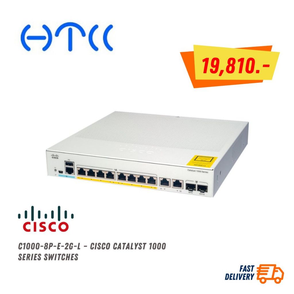 C1000-8P-E-2G-L – Cisco Catalyst 1000 Series Switches