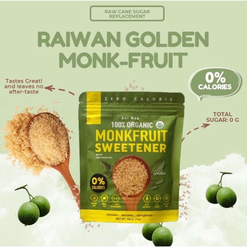 Raiwan rai wan Organic – รุ่น Golden สีทอง น้ำตาลหล่อฮั่งก้วย ตรา ไร่หวาน คีโตทานได้ หล่อฮั่งก๊วย ราคา ถูกที่สุด ดีลบีเคเค แกลเลอรีภาพที่ 7