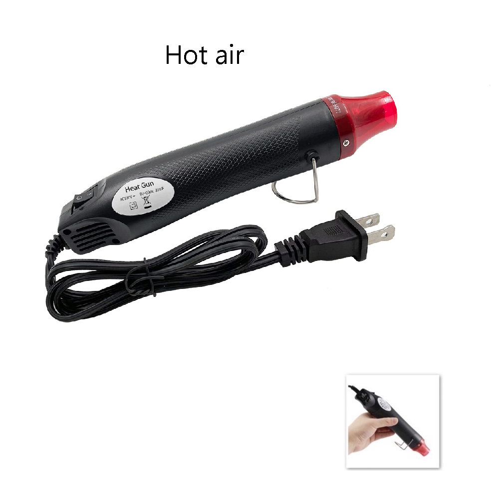 เครื่องเป่าลมร้อนขนาดเล็ก heat gun ขนาดเล็ก mini hot gun 300w สีดำ