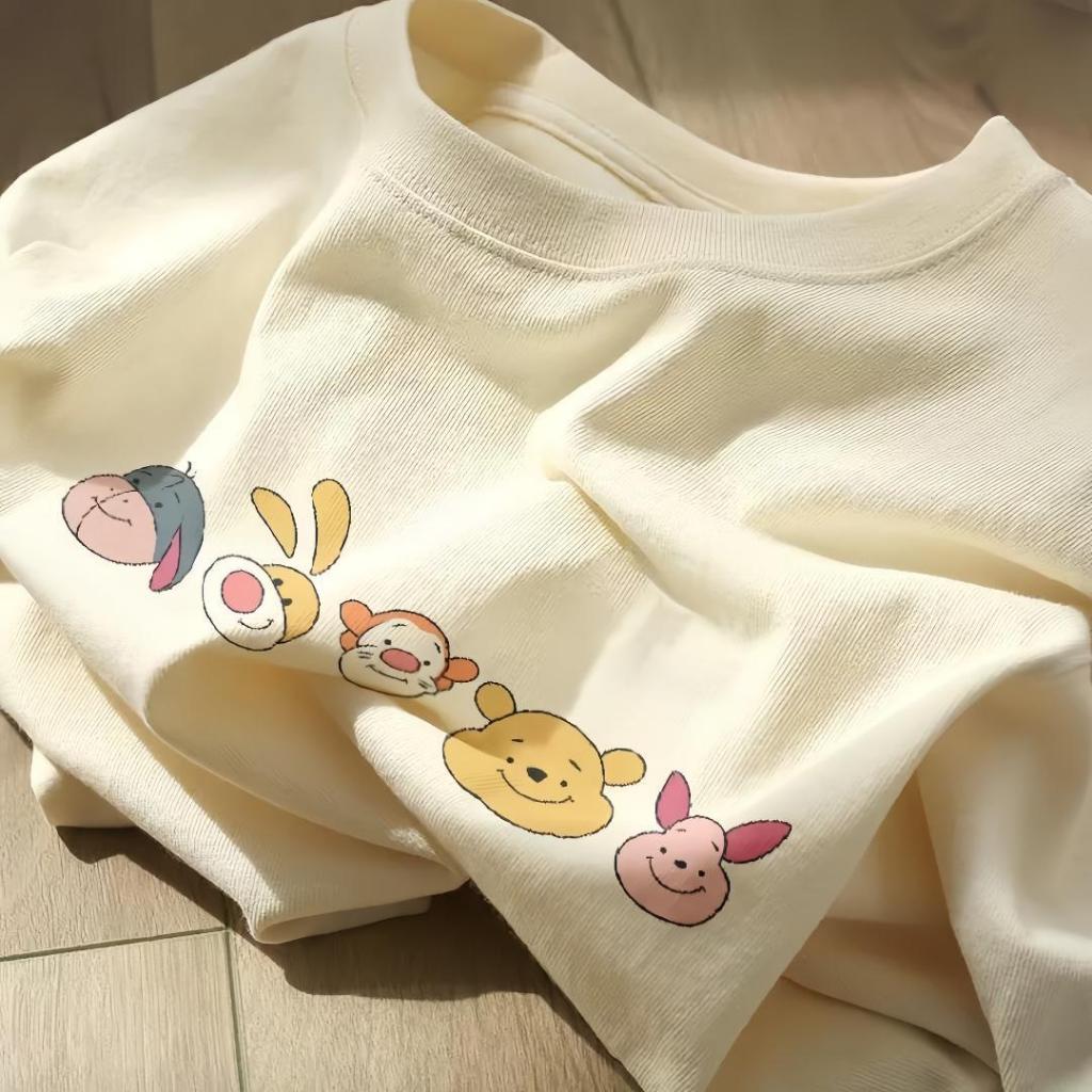 พร้อมส่ง เสื้อยืดแฟชั่น สไตล์เกาหลี แบบน่ารัก ลายยอดนิยม เหมาะทุกวัย ผ้าหนา เรียบๆเก๋ๆ มีหลายไซซ์ Oversize cotton100%