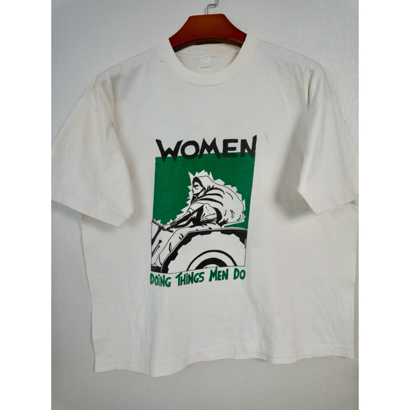 งานเก่า 90‘s ตะเข็บเดี่ยว คอใหญ่ ทรงสวย