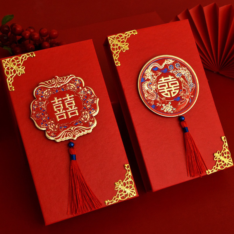 ซองอั่งเปา  อั่งเปาตรัจจีน ใส่เงิน ใส่ได้ถึง 20,000฿ ตลับใส่เงิน