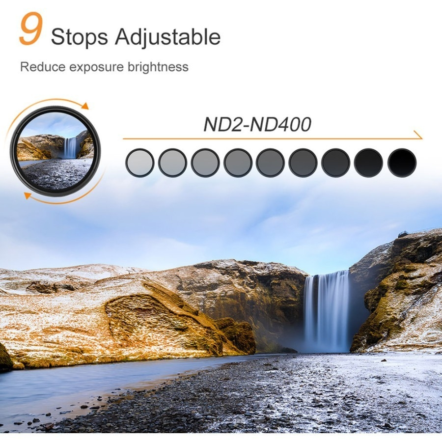 SHUTTER B Multi Coated ND2-400 ND filter ประกันศูนย์ไทย 5 ปี เเถมฟรี ผ้า Microfiber SKU.1615