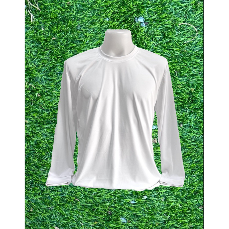 เสื้อยืดแขนยาวสีขาว ผ้าสุพรีมไมโคร นุ่มสบายทรงสวย ไซส์ M XL 2XL ใส่เล่นกีฬา ใส่ลำลอง ใส่นอน ถูกและดี มีจริงจ้า