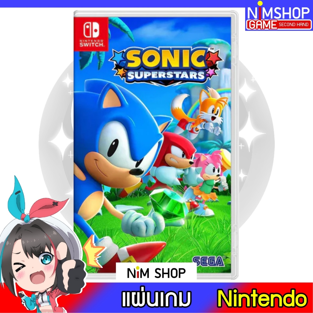 (มือ2) Nintendo Switch : Sonic Super Star รองรับภาษาไทย แผ่นเกม มือสอง สภาพดี