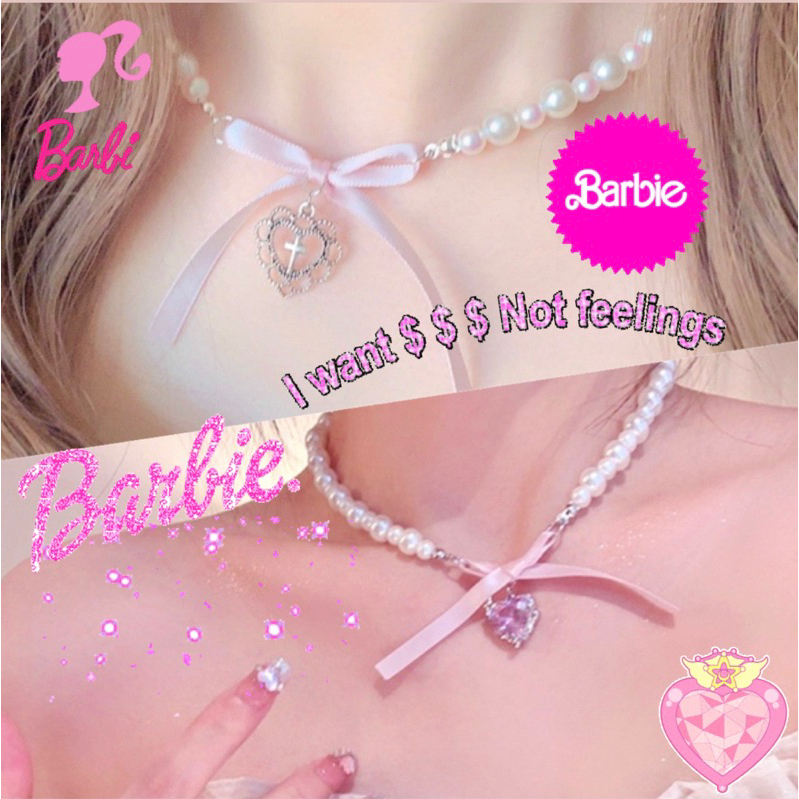 💗Barbie💗สร้อยมุก🎀Ribbonpinkyyou-