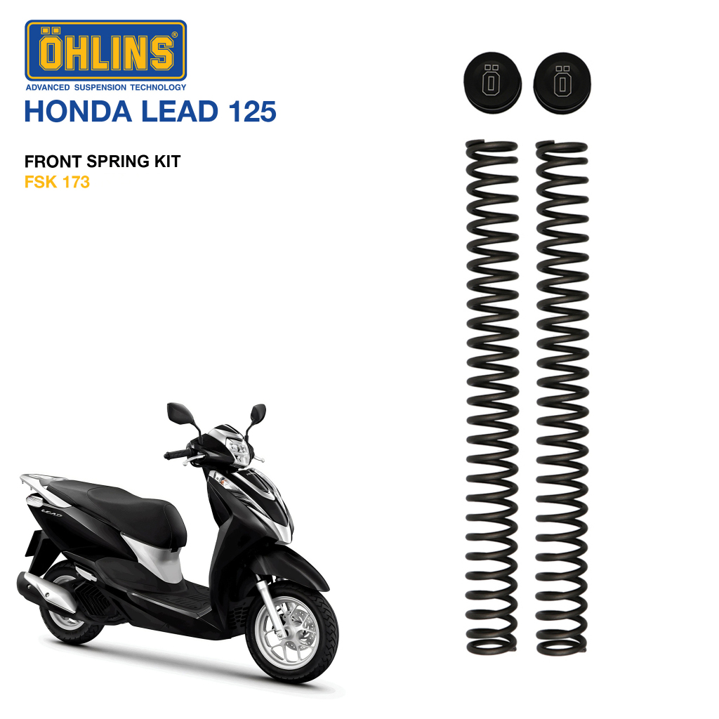 สปริงโช๊คหน้าแต่ง OHLINS FSK 173 For Honda Lead 125