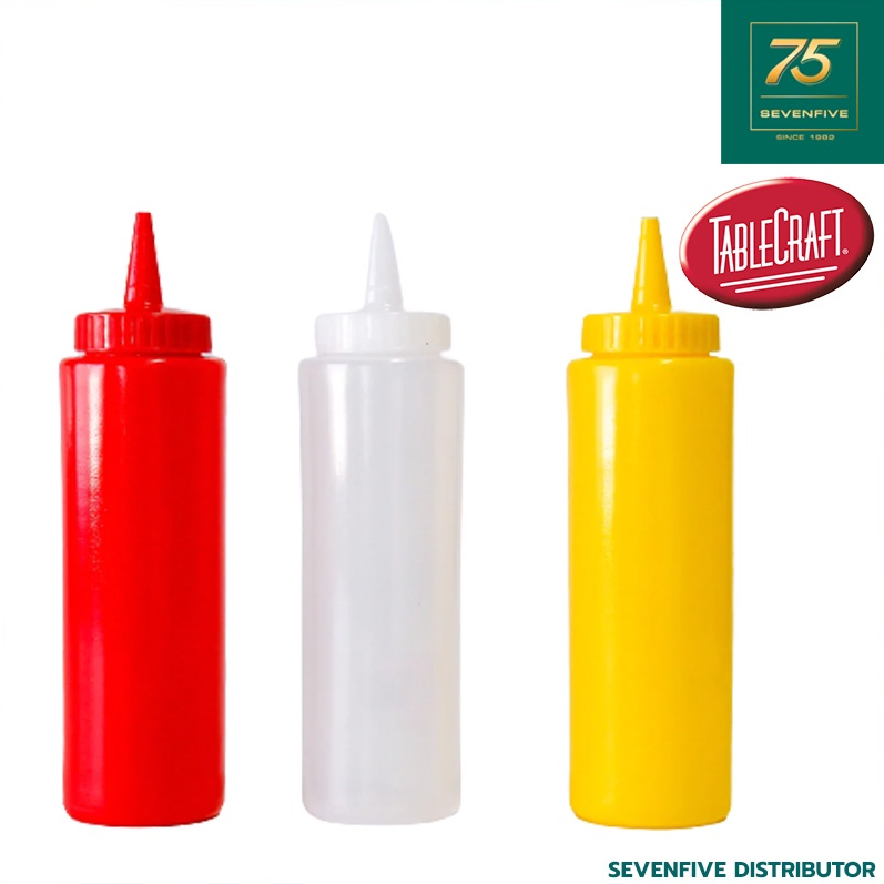 TABLECRAFT ขวดบีบซอส ขวดบีบพลาสติก ที่ใส่ซอส ความจุ 8 ออนซ์ TAC1-10853