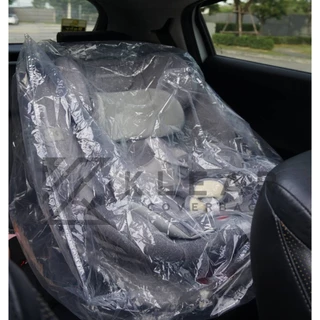 พลาสติกคลุมคาร์ซีท รวมฐาน [ Car Seat] พลาสติกใส อย่างดี หนา ทนทาน มียางยืดรัดขอบ