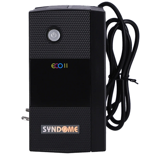 UPS (เครื่องสำรองไฟฟ้า) SYNDOME ECO II-800I 800va 480w 5Ah*1