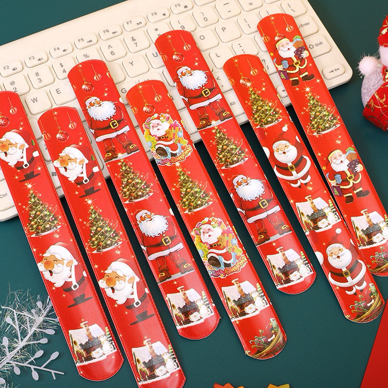พร้อมส่ง สายรัดข้อมือ ลายคริสต์มาส