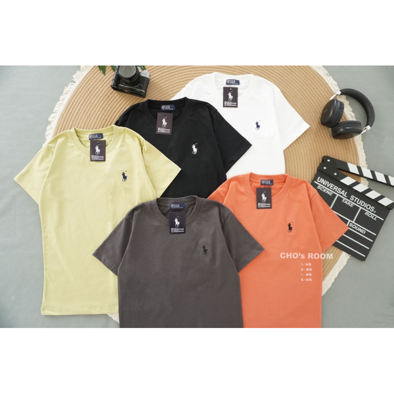 พร้อมส่ง เสื้อยืดโปโล polo ผ้าคอตตอล ปักอก ผ้านิ่ม ไม่ร้อน ใส่สบาย