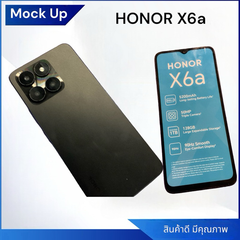 Mock Up Honor X6a เครื่องไว้สำหรับโชว์ เหมาะ ร้านมือถือไว้โชว์หน้าร้าน หรือเป็นพล๊อบการแสดง