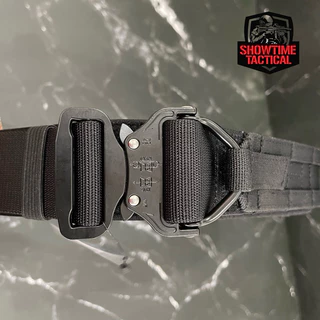 เข็มขัดสนาม ห่วงโลหะ ยุทธวิธี 2 ชั้น AFG (Ape Force Gear) Tactical Battle Belt Ronin Style D-Ring | Showtime Tactical