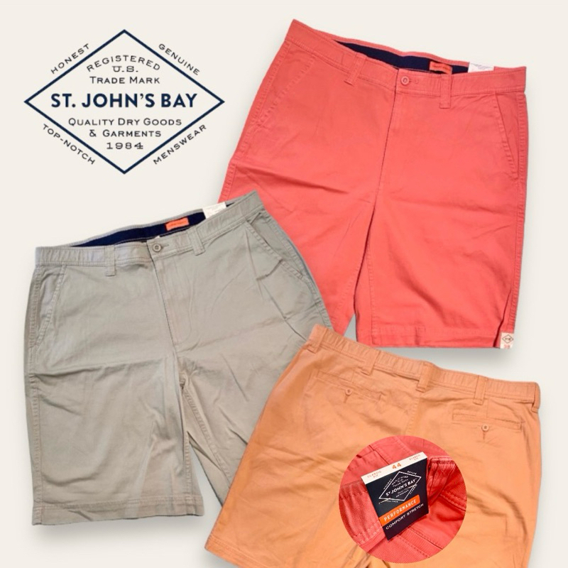 กางเกงขาสั้น เอว 38 - 44  Eight Bells/St.John’s Bay ของแท้ นำเข้า ผ้ายืดให้ตัว นุ่มสบาย ใส่ลำลอง เที