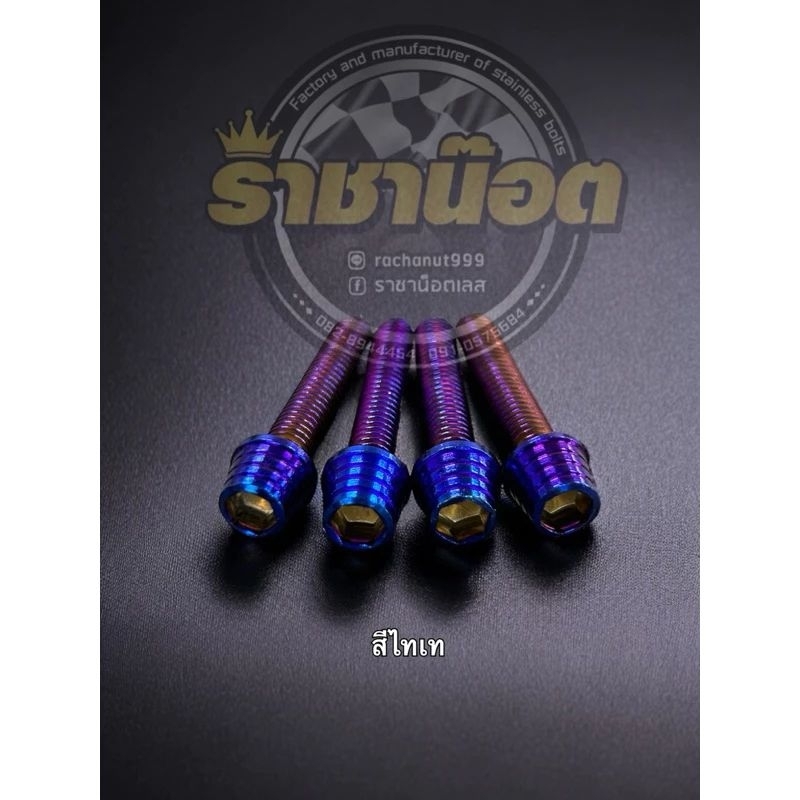 น็อตก้นหอยสูงGpx Drone 6x30 น๊อตยึดประกับตุ๊กตาแฮนด์ ราคาชุดละ (ชุด 4 ตัว)