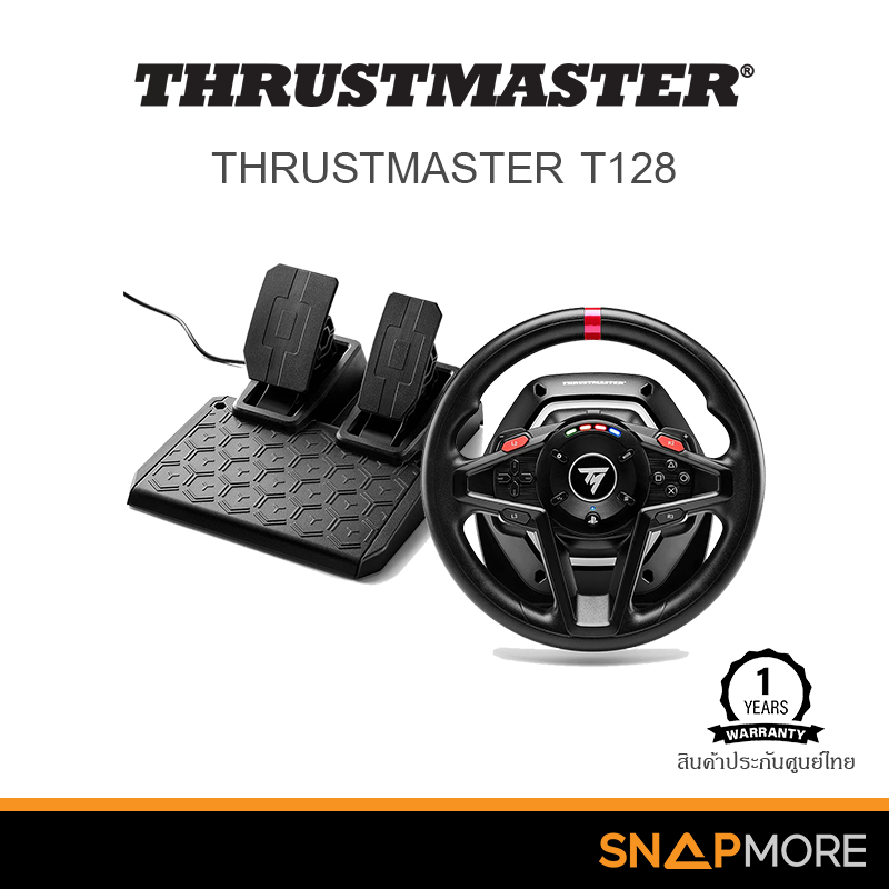 Thrustmaster จอยพวงมาลัย Thrustmaster T128 Racing Wheel PS version ASIA UK Plug (4160868)
