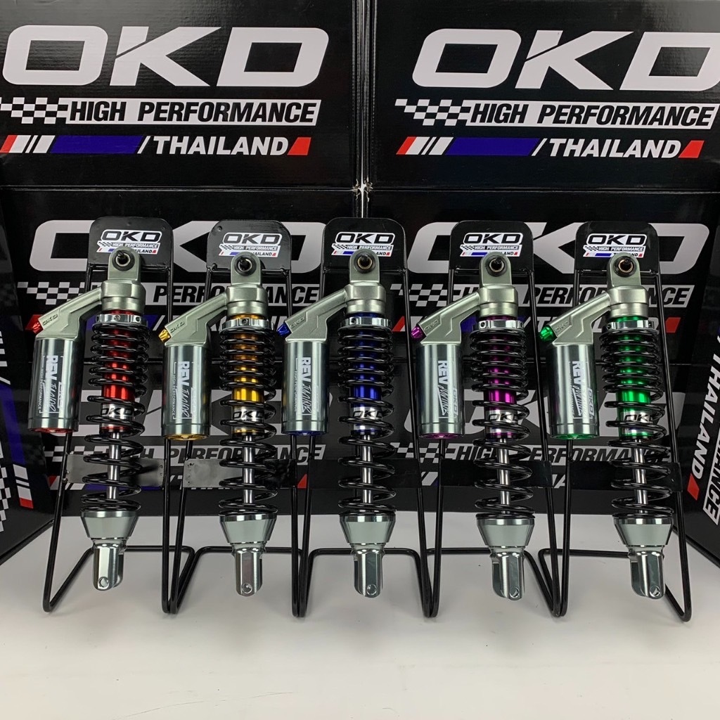โช๊คหลัง OKD (ใส่ XMAX) รุ่น Rev Junior โช๊คหลังXMAX (เรฟ จูเนียร์) okd thailand