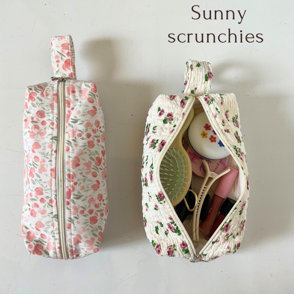 กระเป๋าดินสอ กระเป๋าเครื่องสำอางค์  sunny bag มีซับใน