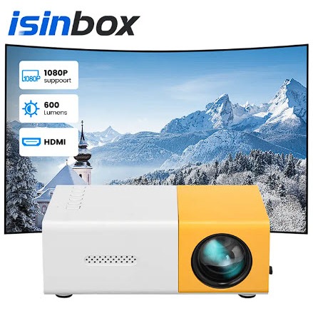 YG-300 โปรเจคเตอร์ 4k เครื่องฉาย mini เครื่องฉายหนัง 1080p mini projector มินิโปรเจคเตอร์   อัปเกรด 
