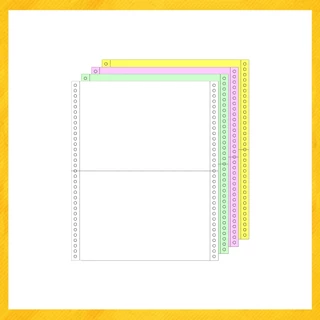 กระดาษต่อเนื่องเคมี 9*5.5 4ชั้นTKS*ขนาดเท่าA5*(ขาว/เขียว/ชมพู/เหลือง)**(สั่งไม่เกิน2กล่อง/ออเดอร์)**