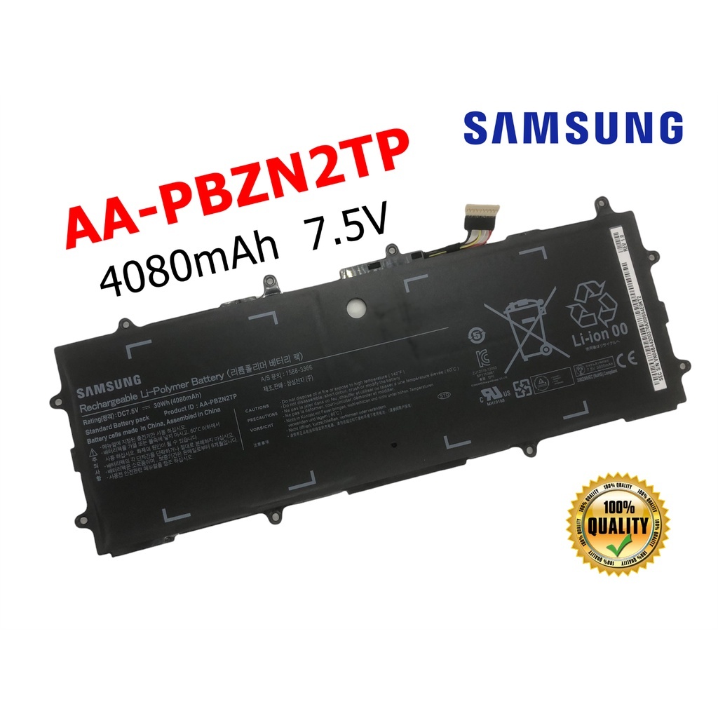 Samsung แบตเตอรี่ AA-PBZN2TP ของแท้ (สำหรับ Chromebook 303C XE303C12 XE303C XE503C XE500T XE500C NP9