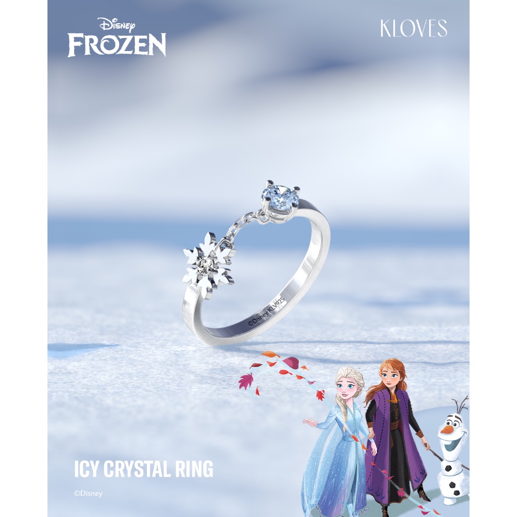 [NEW] KLOVES - Disney Frozen Collection - Icy Crystal Ring