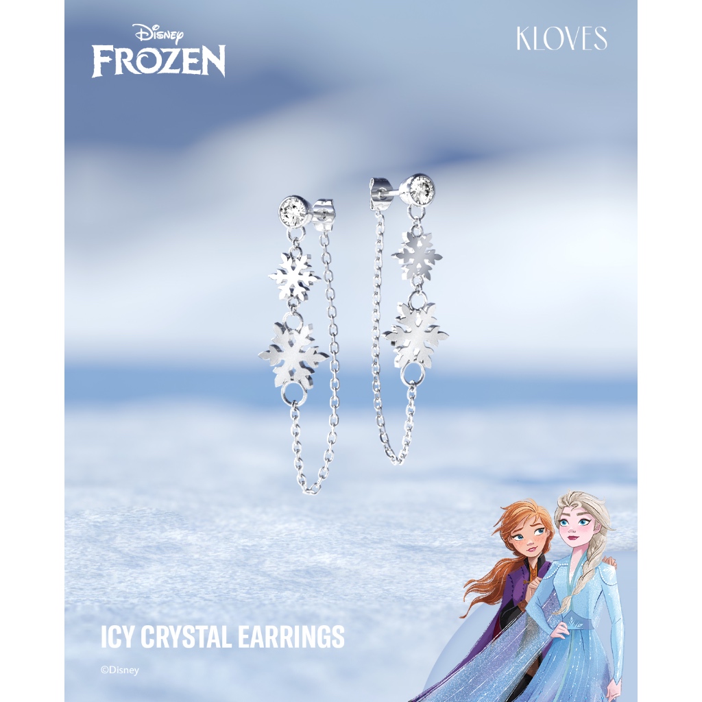 KLOVES - Disney Frozen Collection - Icy Crystal Earrings