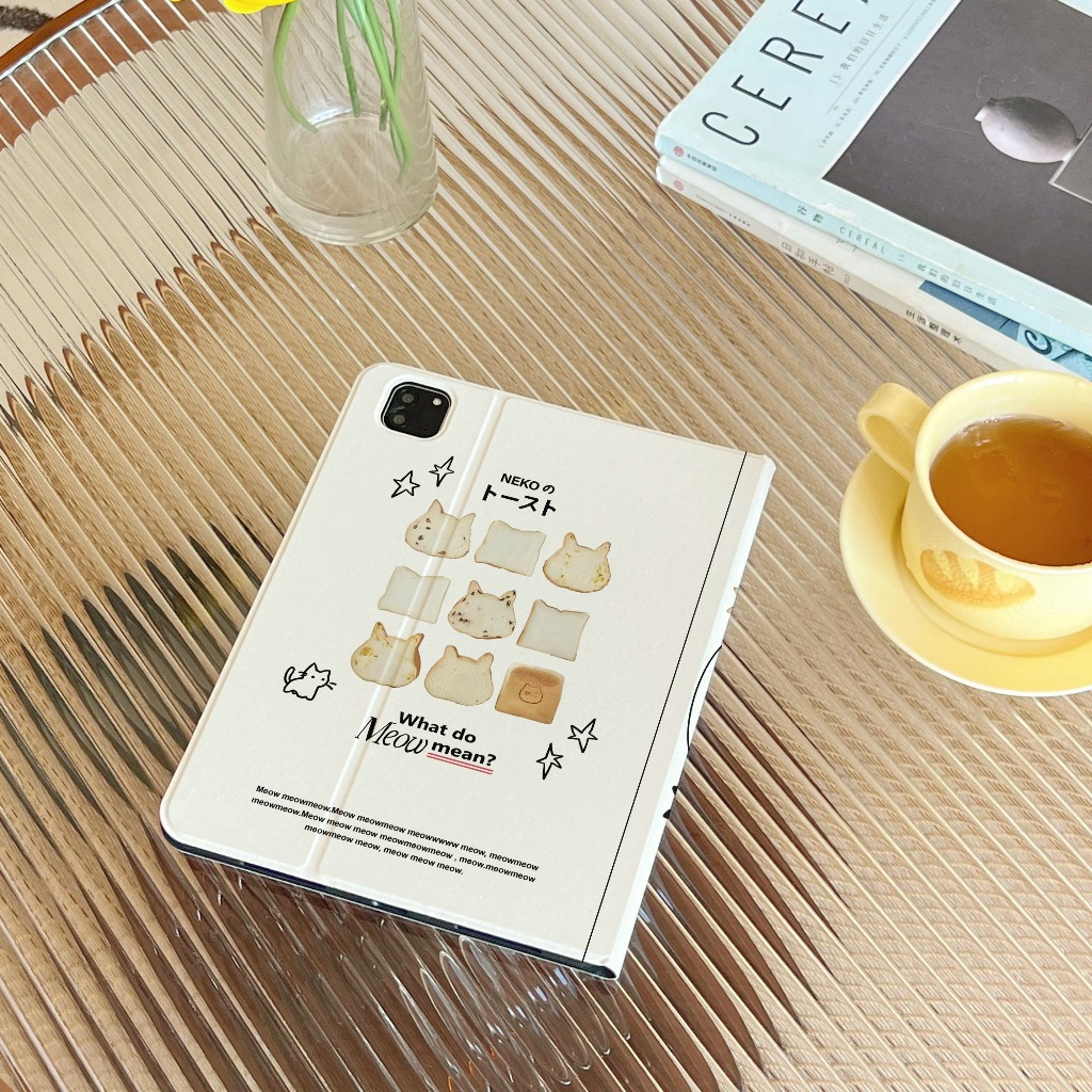 24ชั่วโมง เคสไอแพด Cat Biscuits Air7 Air8 Gen12 เคสiPad Gen11 Case iPad ใส่ปากกาได pro11 2024 Air6 ราคา ถูกที่สุด ดีลบีเคเค แกลเลอรีภาพที่ 4