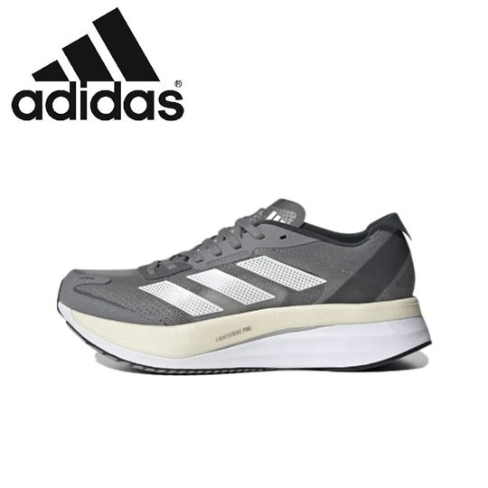 Adidas Adizero Boston 11 Grey White ของแท้ 100 %