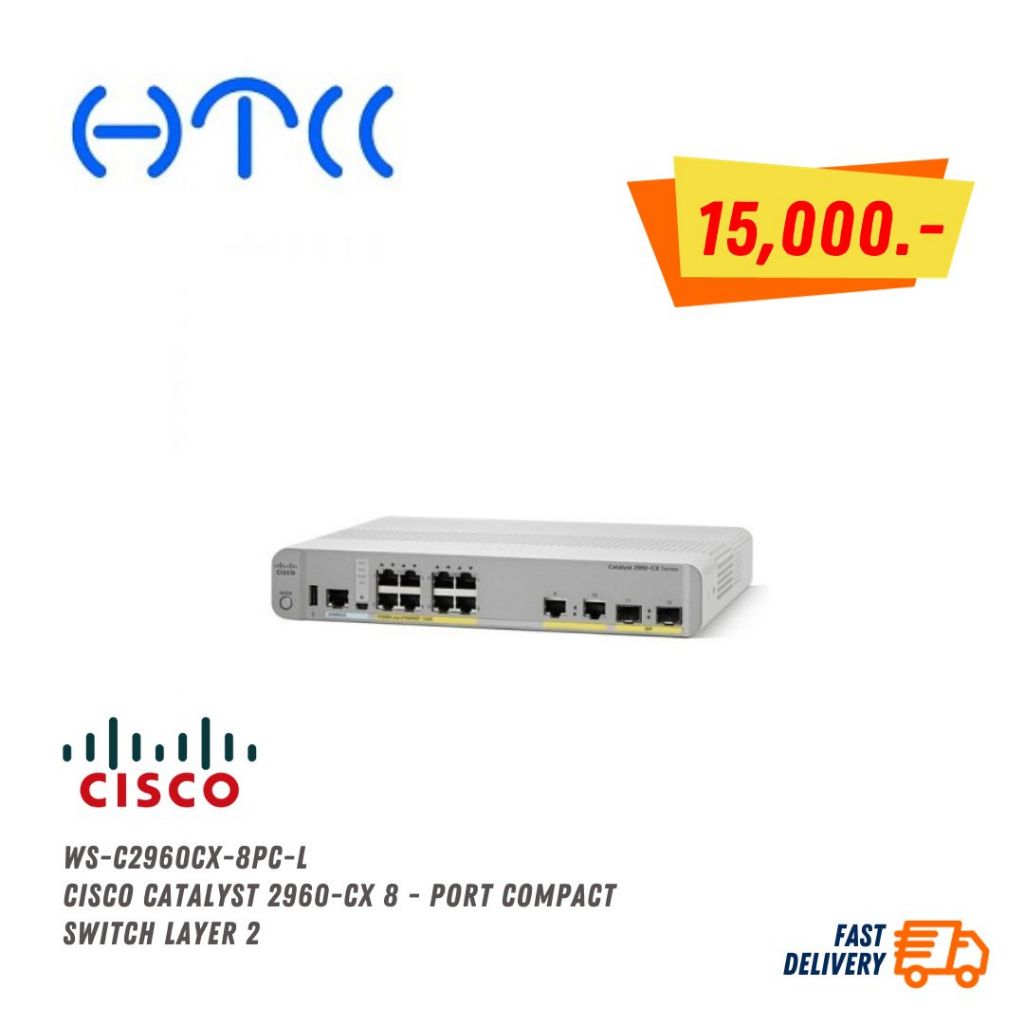WS-C2960CX-8PC-L - Cisco Catalyst 2960-CX 8 - port compact Switch Layer 2