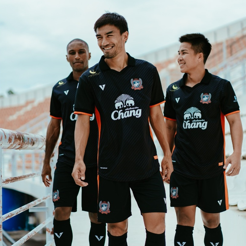 VOLT เสื้อฟุตบอล สุพรรณบุรี เอฟซี เยือน สีดำ SUPHANBURI FC AWAY BLACK JERSEYS 2023/24