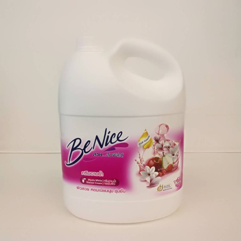 (จำกัดการซื้อท่านละไม่เกิน 2 แกนลอน) BeNice Mystic White Shower Cream (3000 มล.) ครีมอาบน้ำ บีไนซ์ มิสทิค ไวท์
