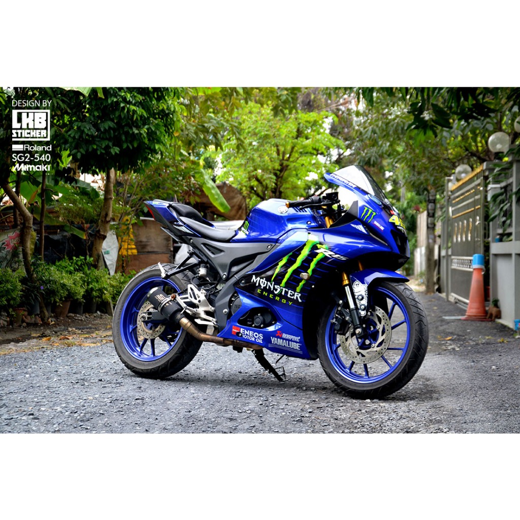 สติ๊กเกอร์แต่งลายรถ Yamaha Yzf R15 V.3 2023 ลาย Munster
