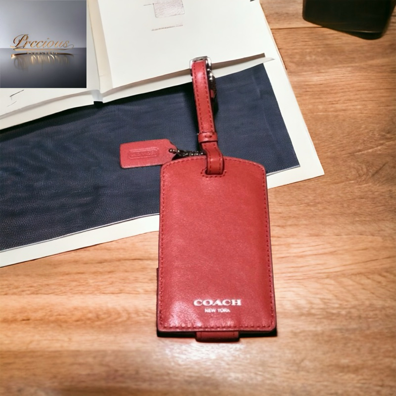 New coach Tag Luggage สีแดง
