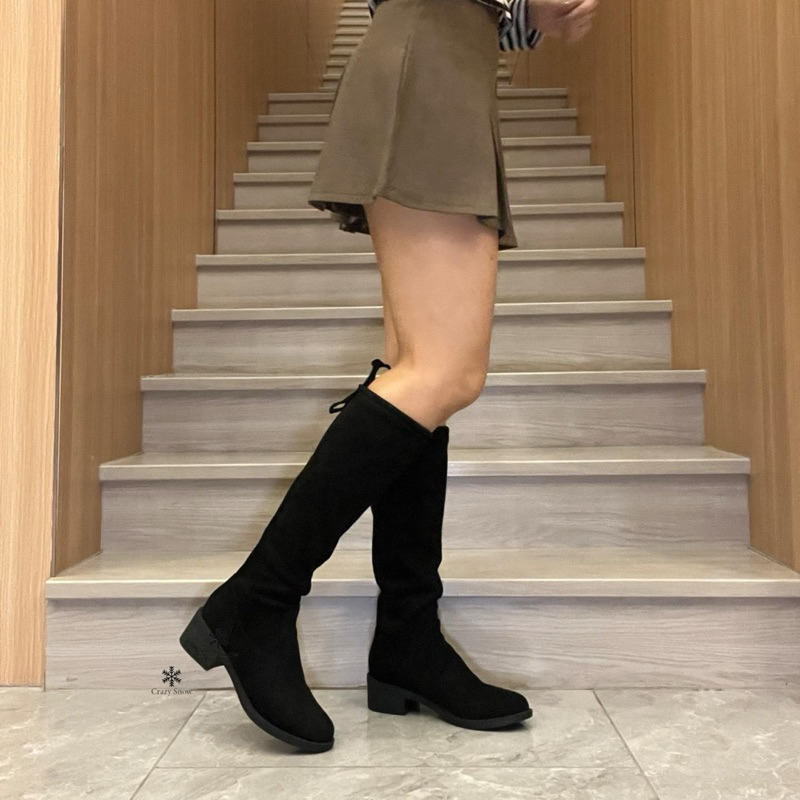 Crazy Snow รองเท้าบูทขาเรียวผ้าสักหลาด บุขน รุ่น Katalina Boots
