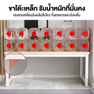 JJMโต๊ะคอมพิวเตอร์ พร้อมคานเสริม ผนังท่อเหล็กหนา 5มม ขาเหล็ก สามารถทนต่อ150KG office desk โต๊ะทำงาน