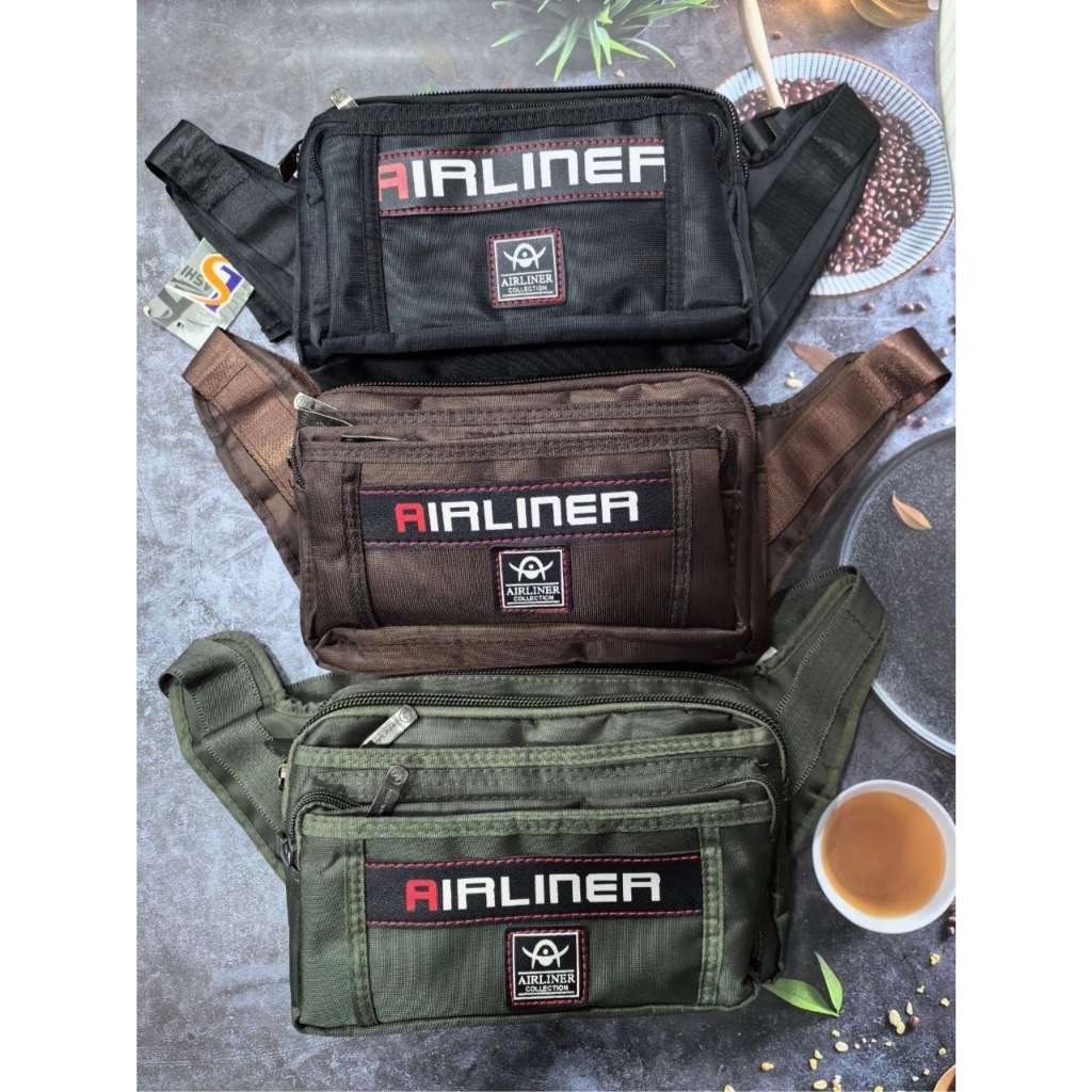 กระเป๋าคาดเอว คาดอก ใบใหญ่ ผ้าไนลอนคุณภาพดี RIR