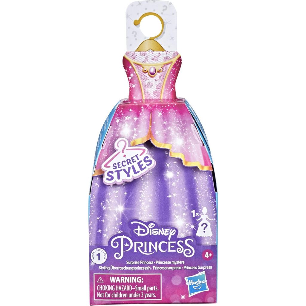 Disney Princess Secret Styles Surprise Princess Series 1, Mini Fashion Doll with Dress