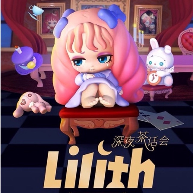 52TOYS LILITH Midnight Tea Party ของแท้ กล่องสุ่ม ฟิกเกอร์ โมเดล Blind box